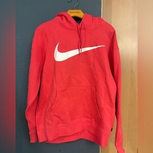 Nike womens Bright Red Pullover Hoodie